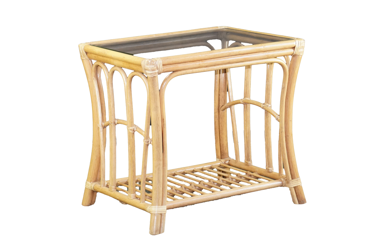 Indoor Rattan End Table New England Patio