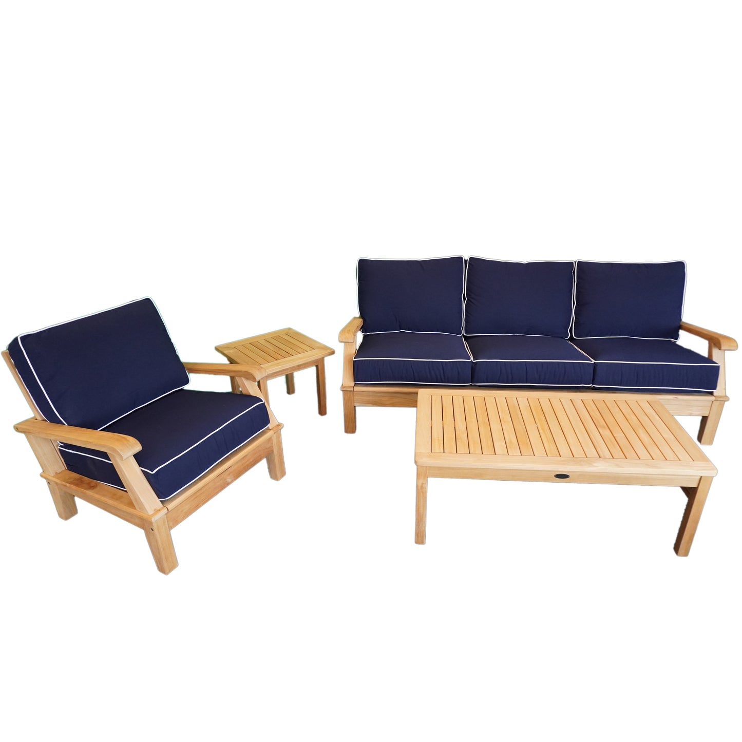 Miami 3-Position Deep Seating Sofa Set of 4