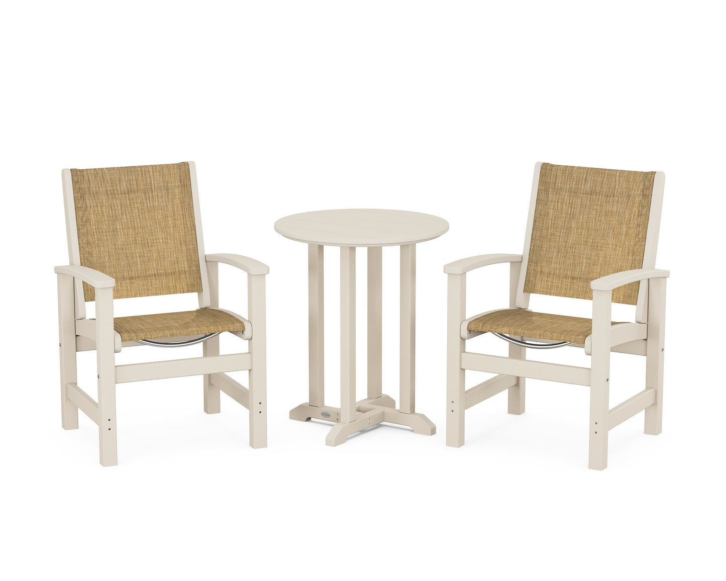 Coastal 3-Piece Round Bistro Dining Set