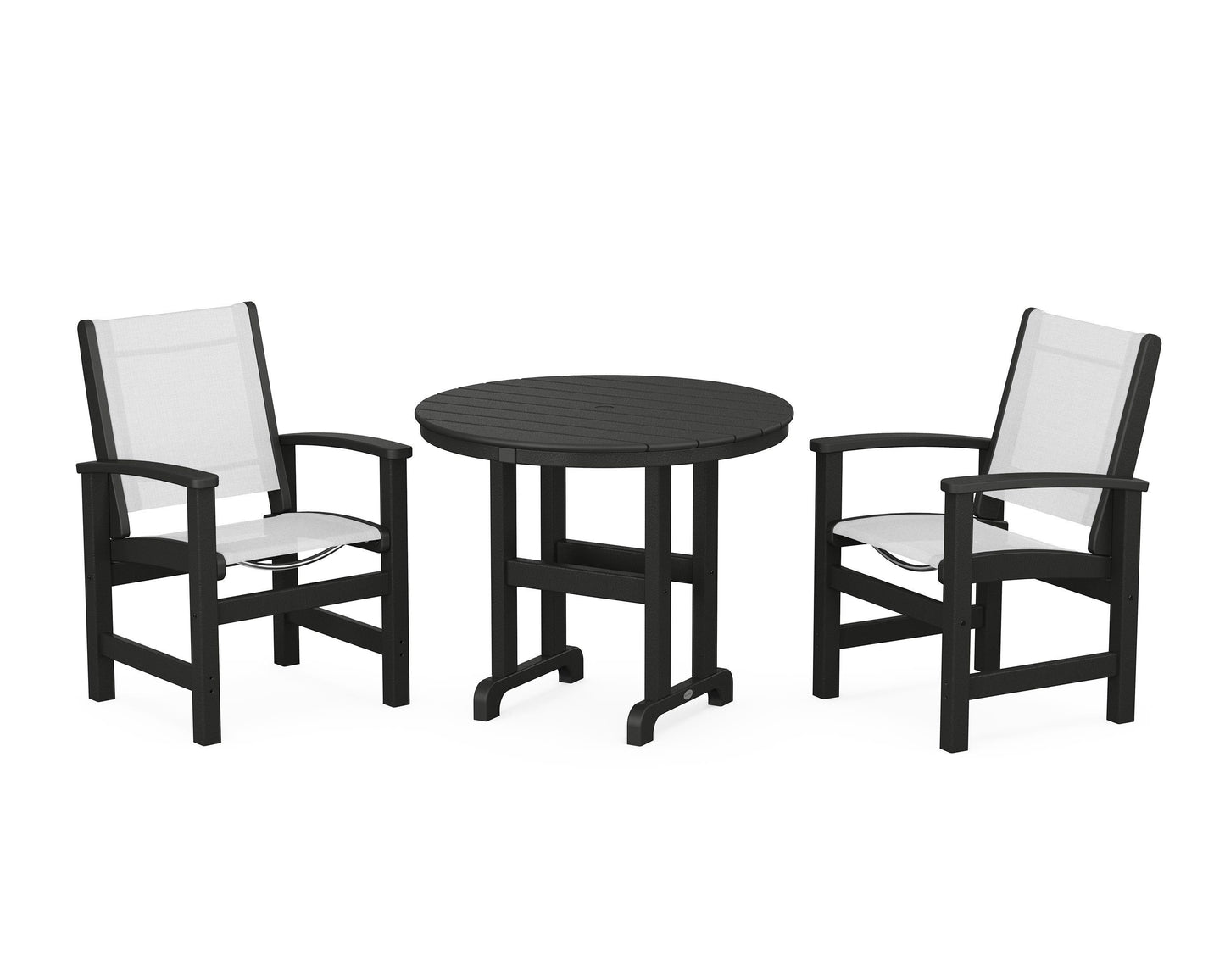 Coastal 3-Piece Round Dining Set