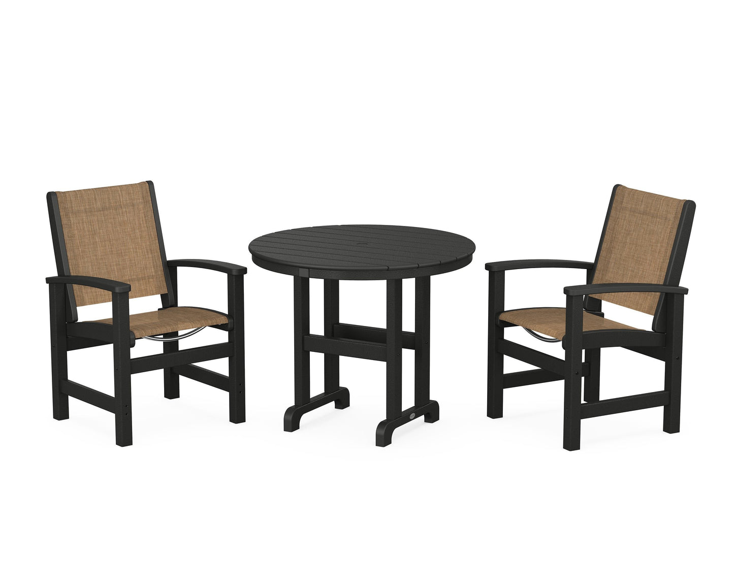 Coastal 3-Piece Round Dining Set