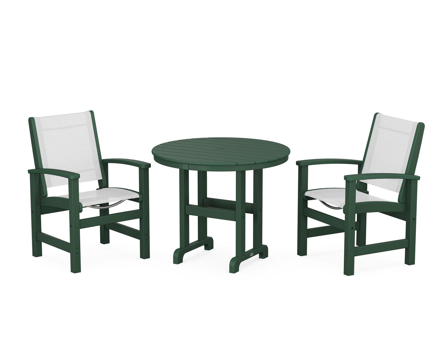 Coastal 3-Piece Round Dining Set