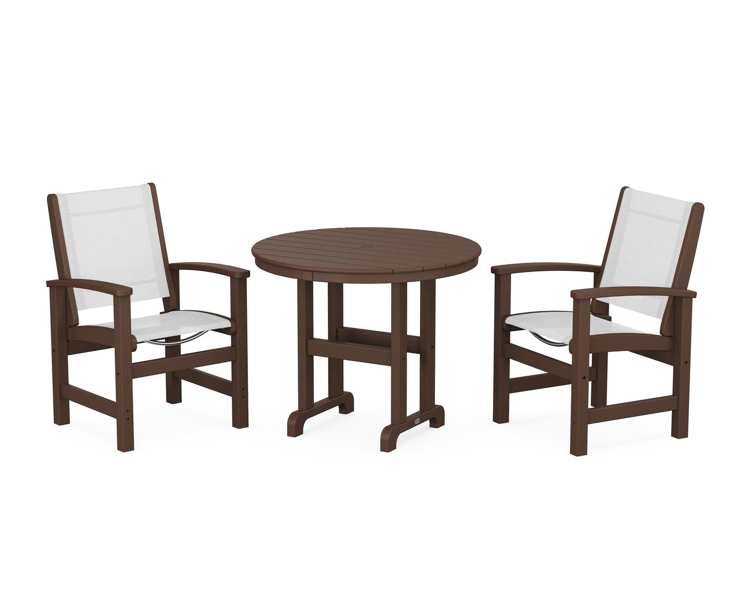 Coastal 3-Piece Round Dining Set
