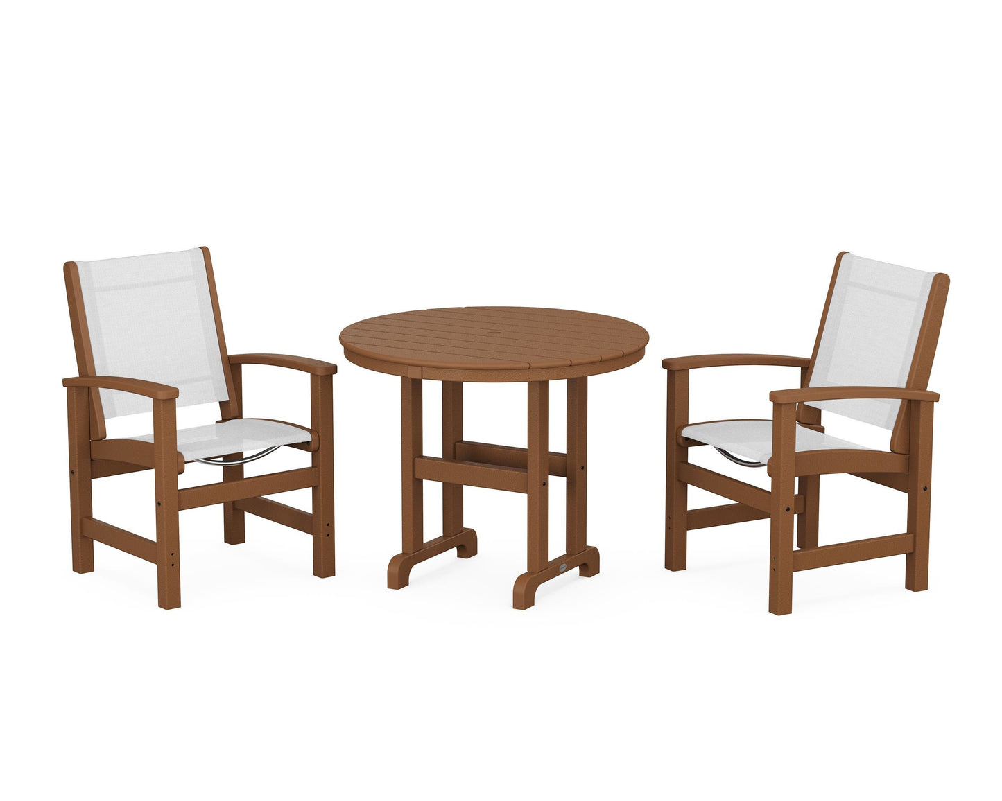 Coastal 3-Piece Round Dining Set
