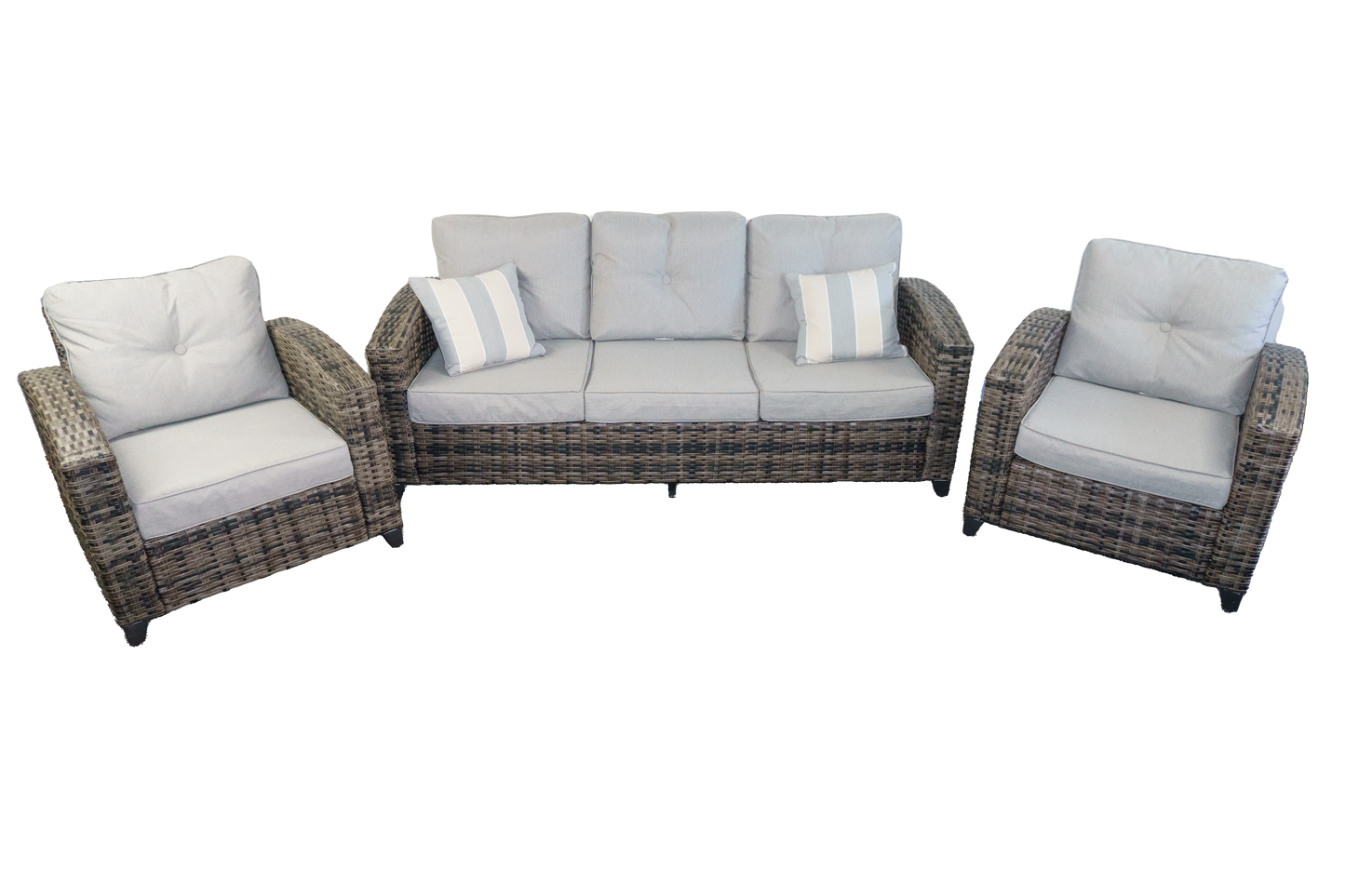 Wicker 3-Piece Seating Set