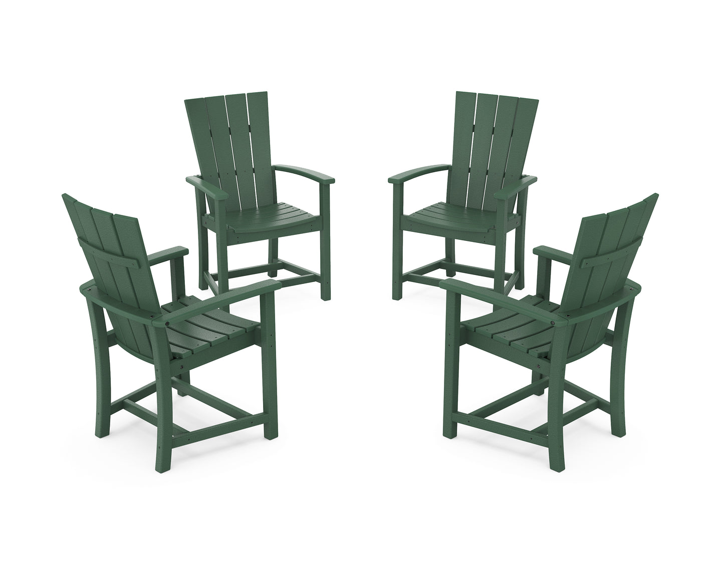 Quattro 4-Piece Upright Adirondack Conversation Set