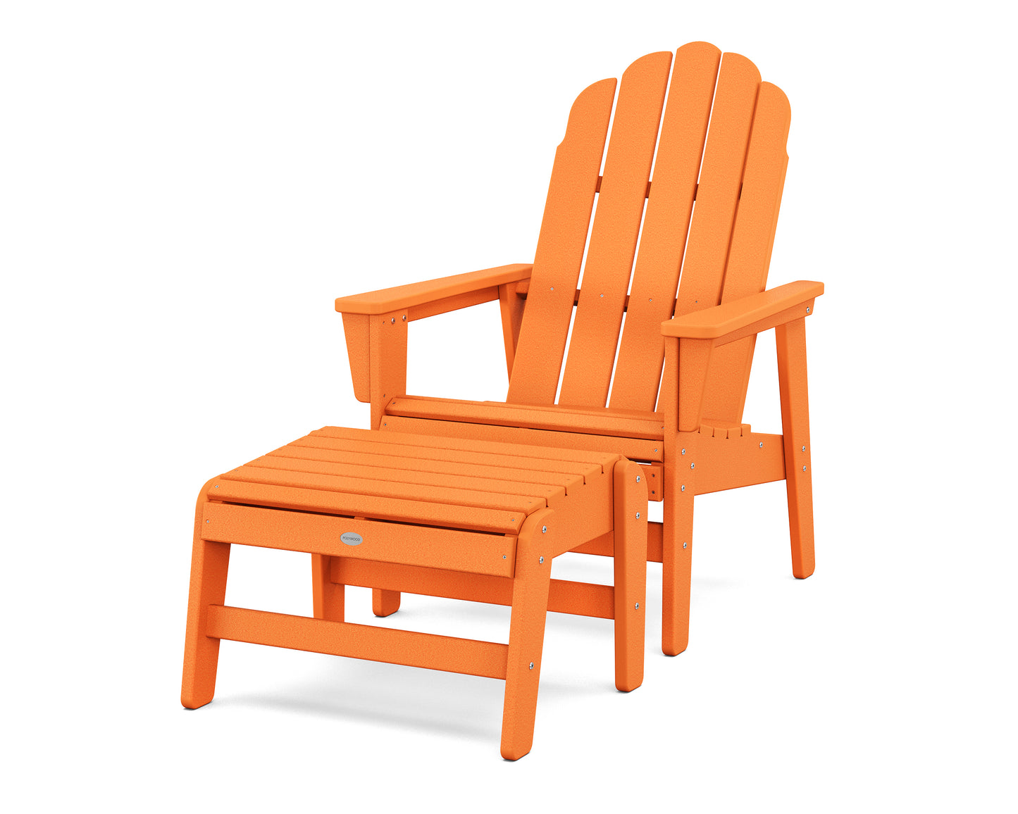 Vineyard Grand Upright Adirondack Chair with Ottoman