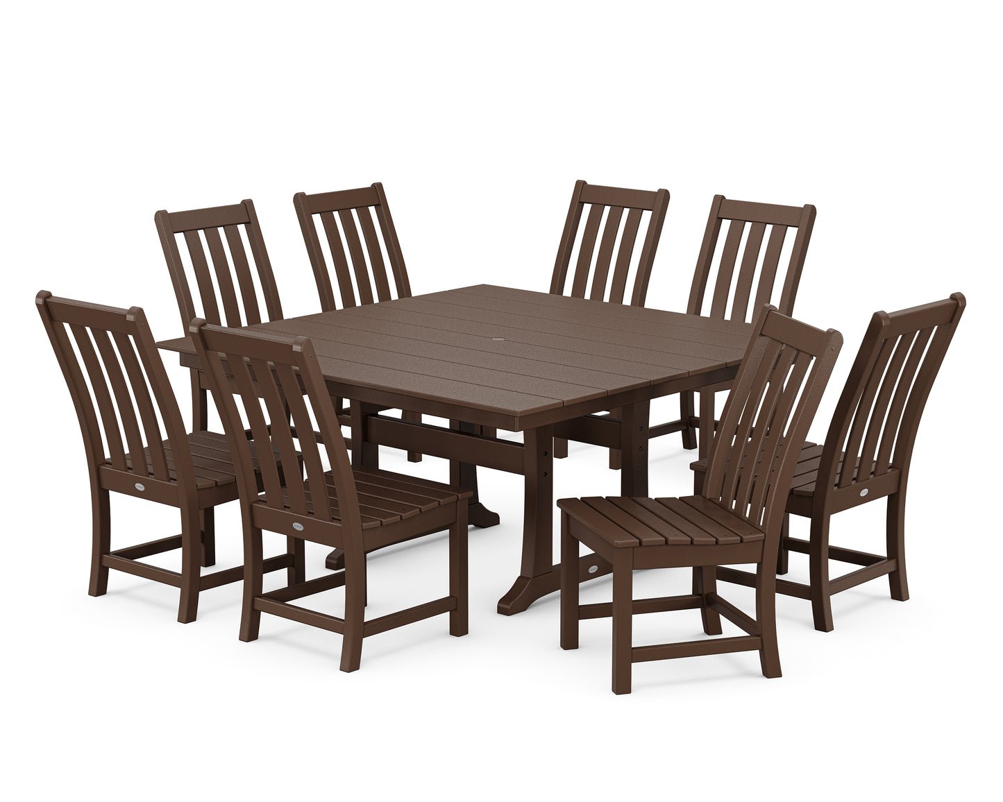 Vineyard 9-Piece Farmhouse Trestle Dining Set