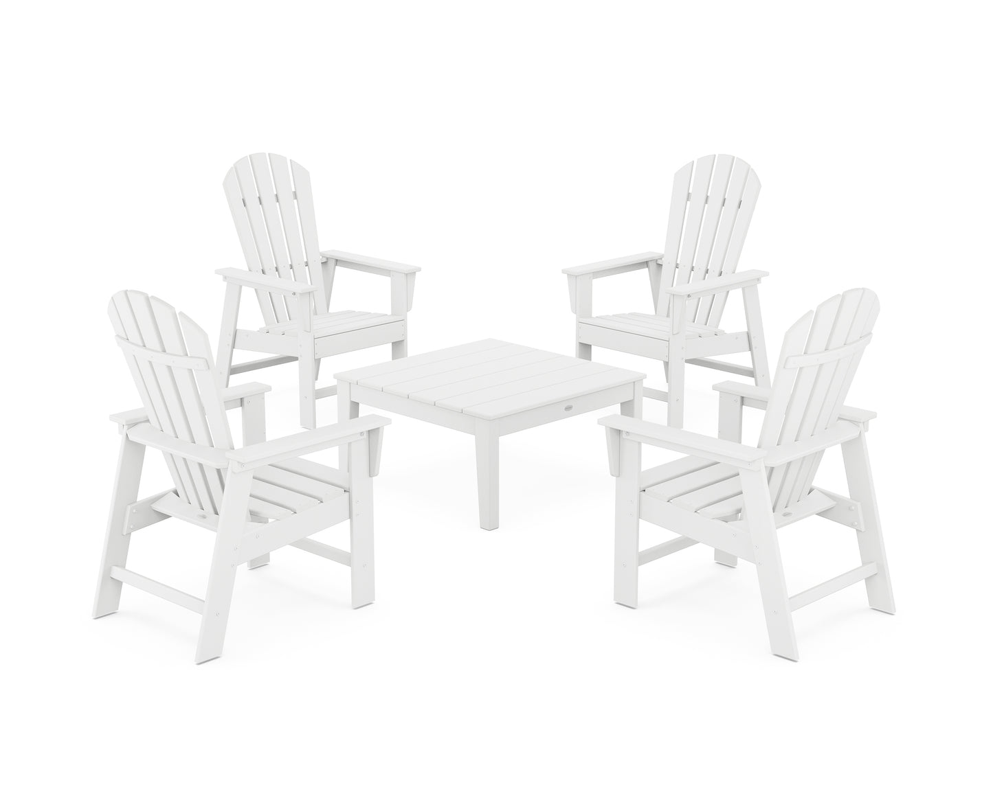 5-Piece South Beach Casual Chair Conversation Set with 36" Conversation Table