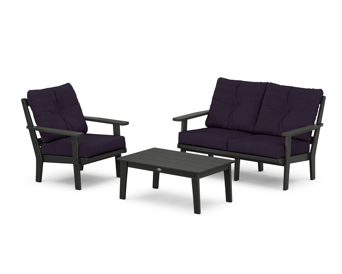 Prairie 3-Piece Deep Seating Set with Loveseat
