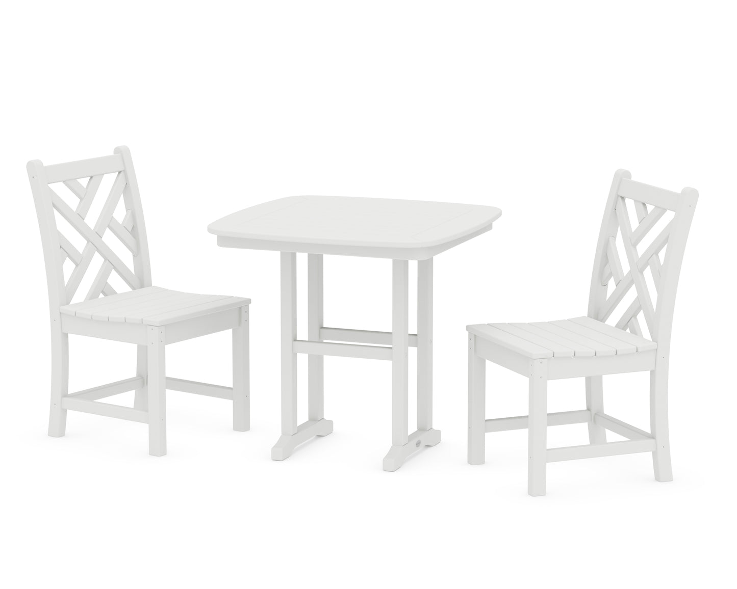 Chippendale Side Chair 3-Piece Dining Set