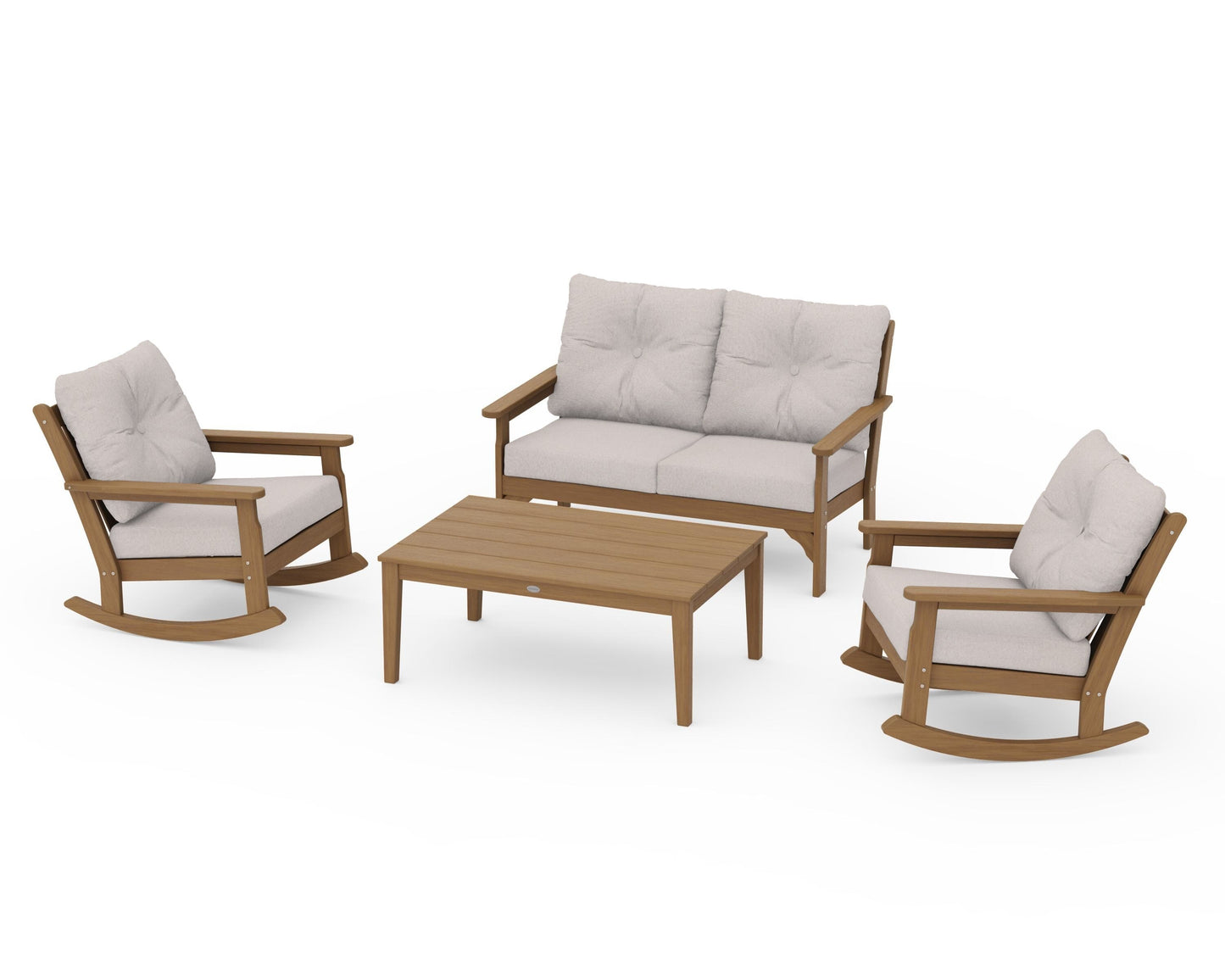 Vineyard 4-Piece Deep Seating Rocking Chair Set