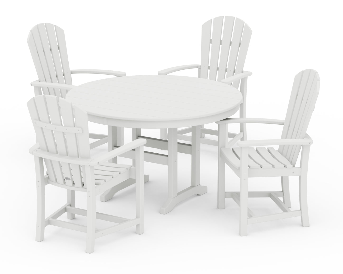 Palm Coast 5-Piece Round Farmhouse Dining Set