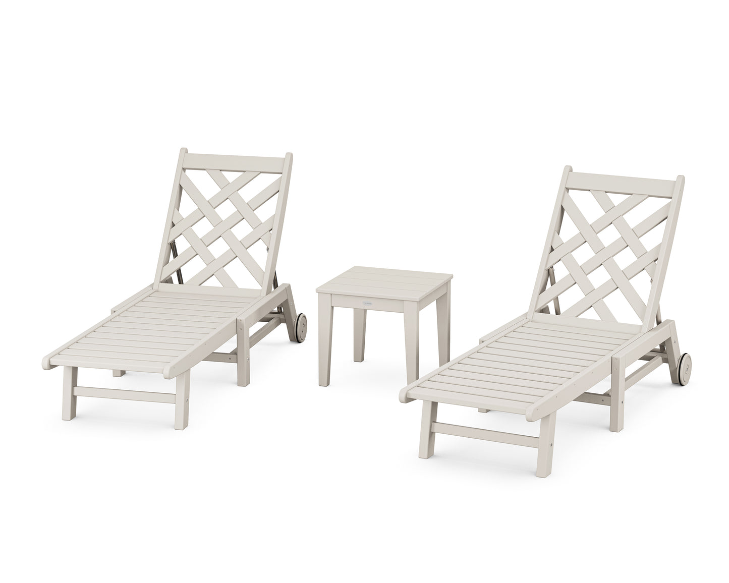 Wovendale 3-Piece Chaise Set with Wheels