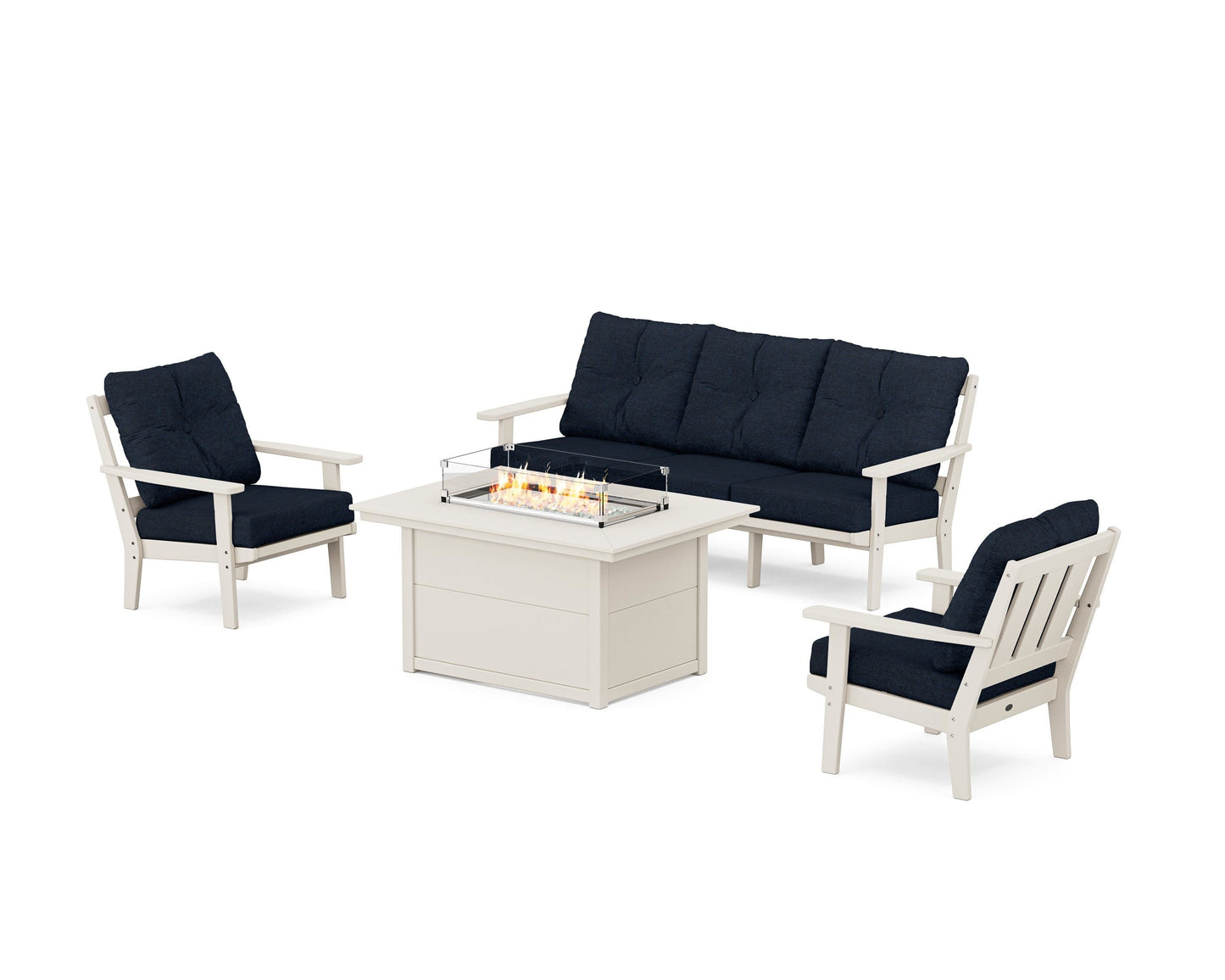 Oxford Deep Seating Fire Pit Table Set