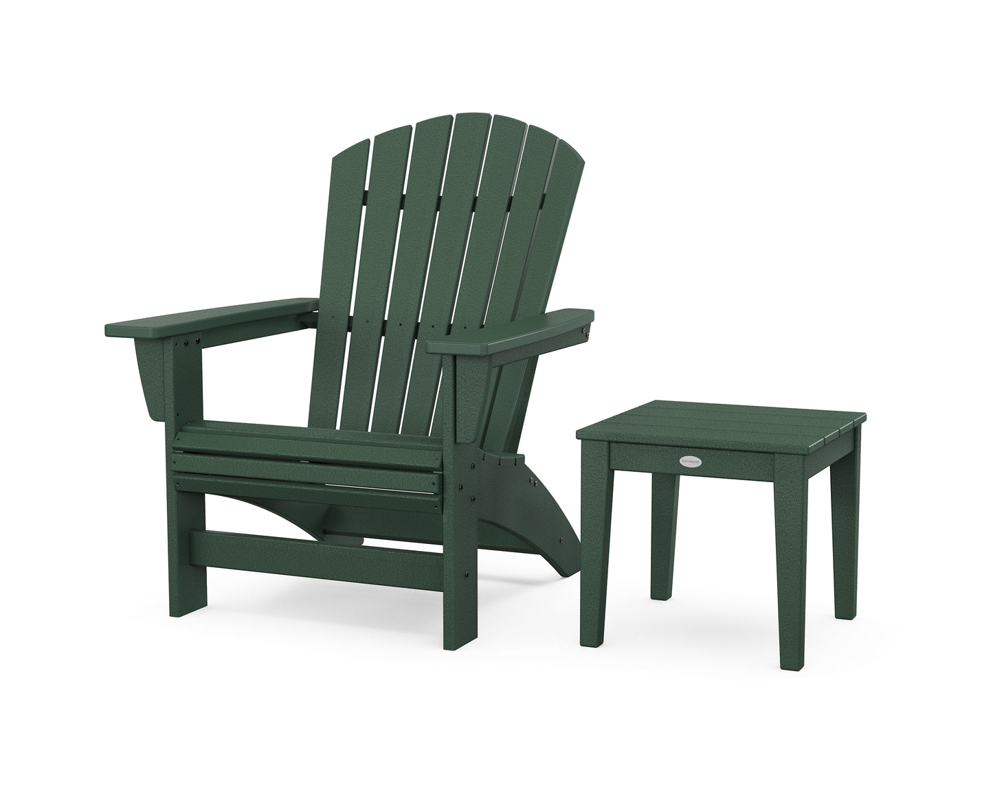 Nautical Grand Adirondack Chair with Side Table