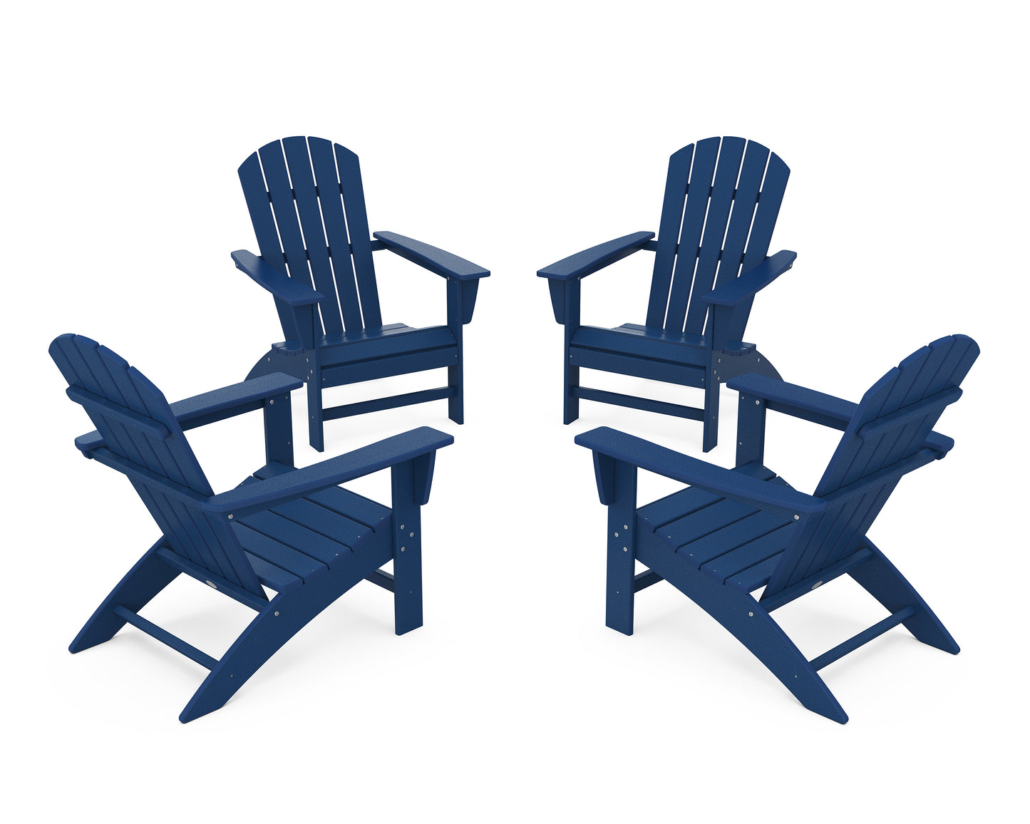 Nautical 4-Piece Adirondack Conversation Set