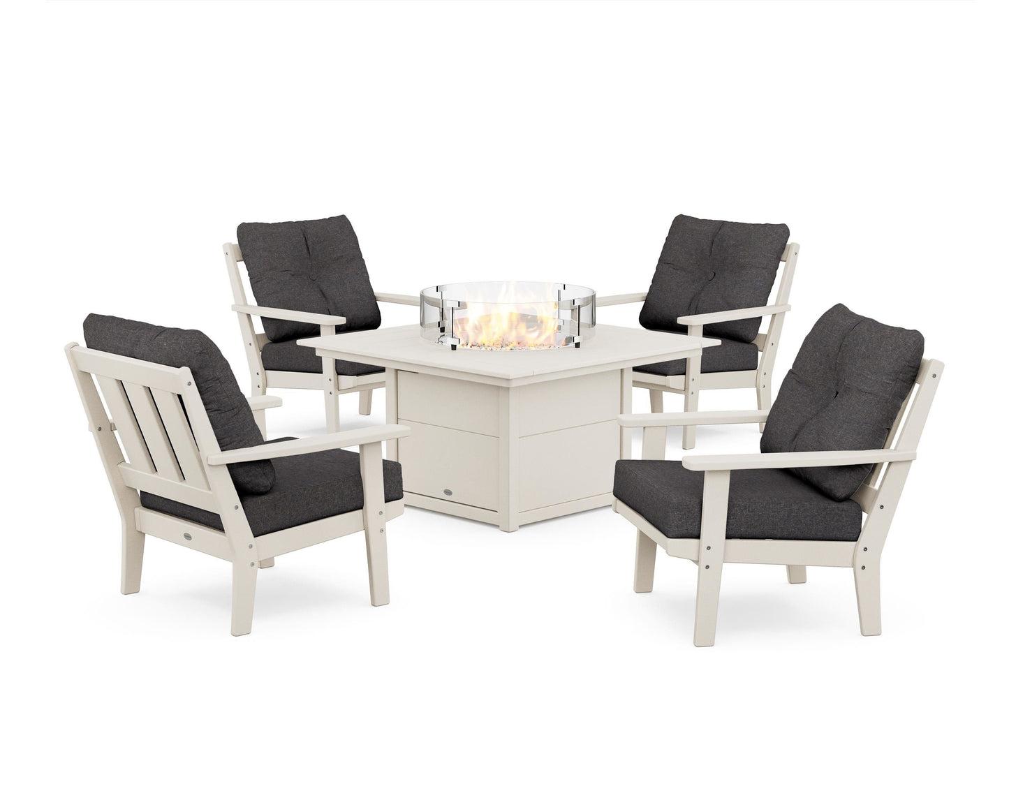 Oxford 5-Piece Deep Seating Set with Fire Pit Table