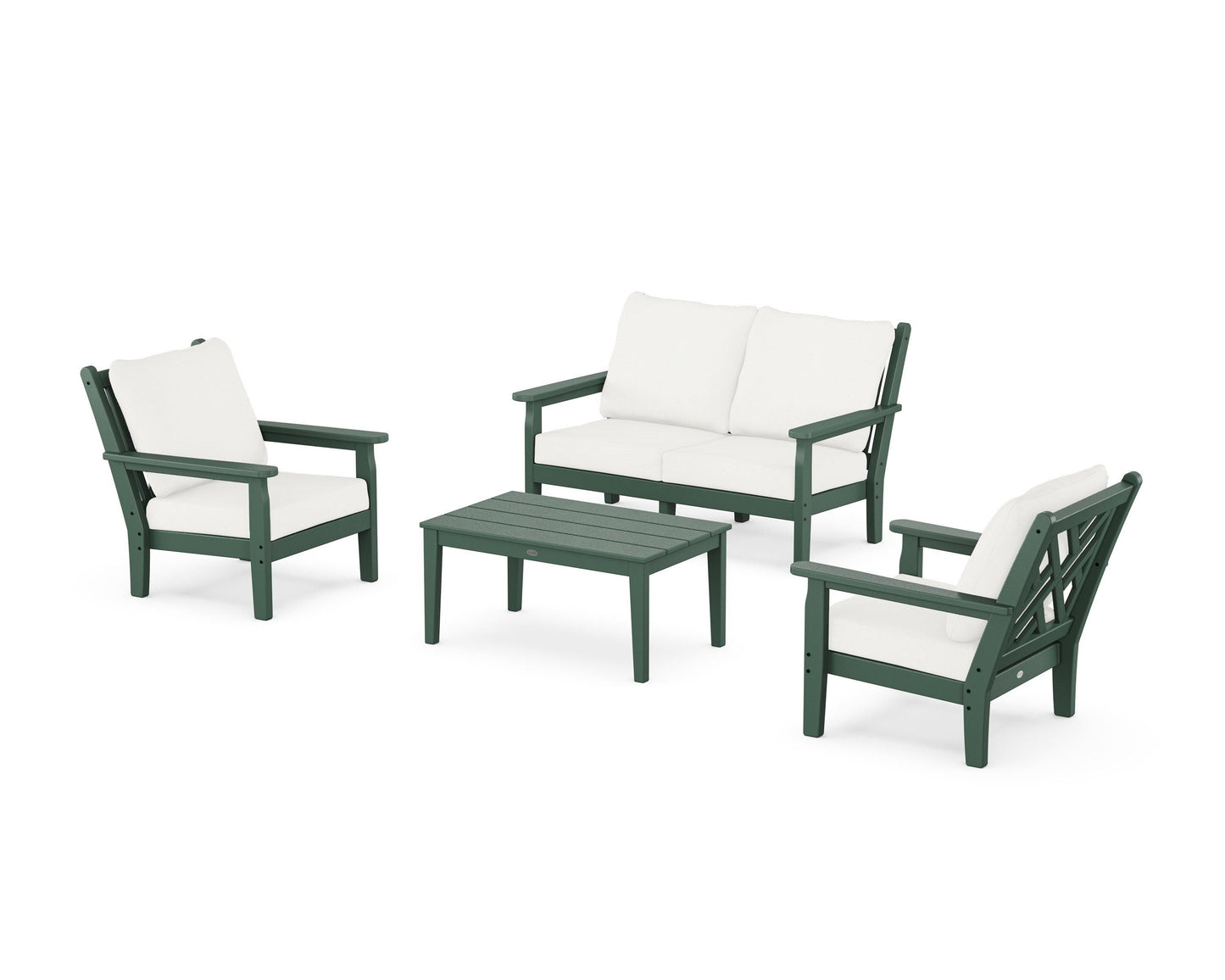 Chippendale 4-Piece Deep Seating Set with Loveseat