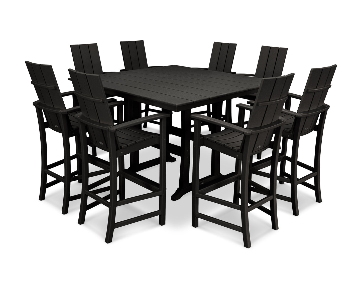 Modern Adirondack 9-Piece Farmhouse Trestle Bar Set