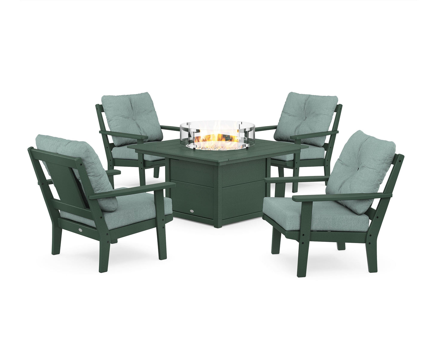 Prairie 5-Piece Deep Seating Set with Fire Pit Table