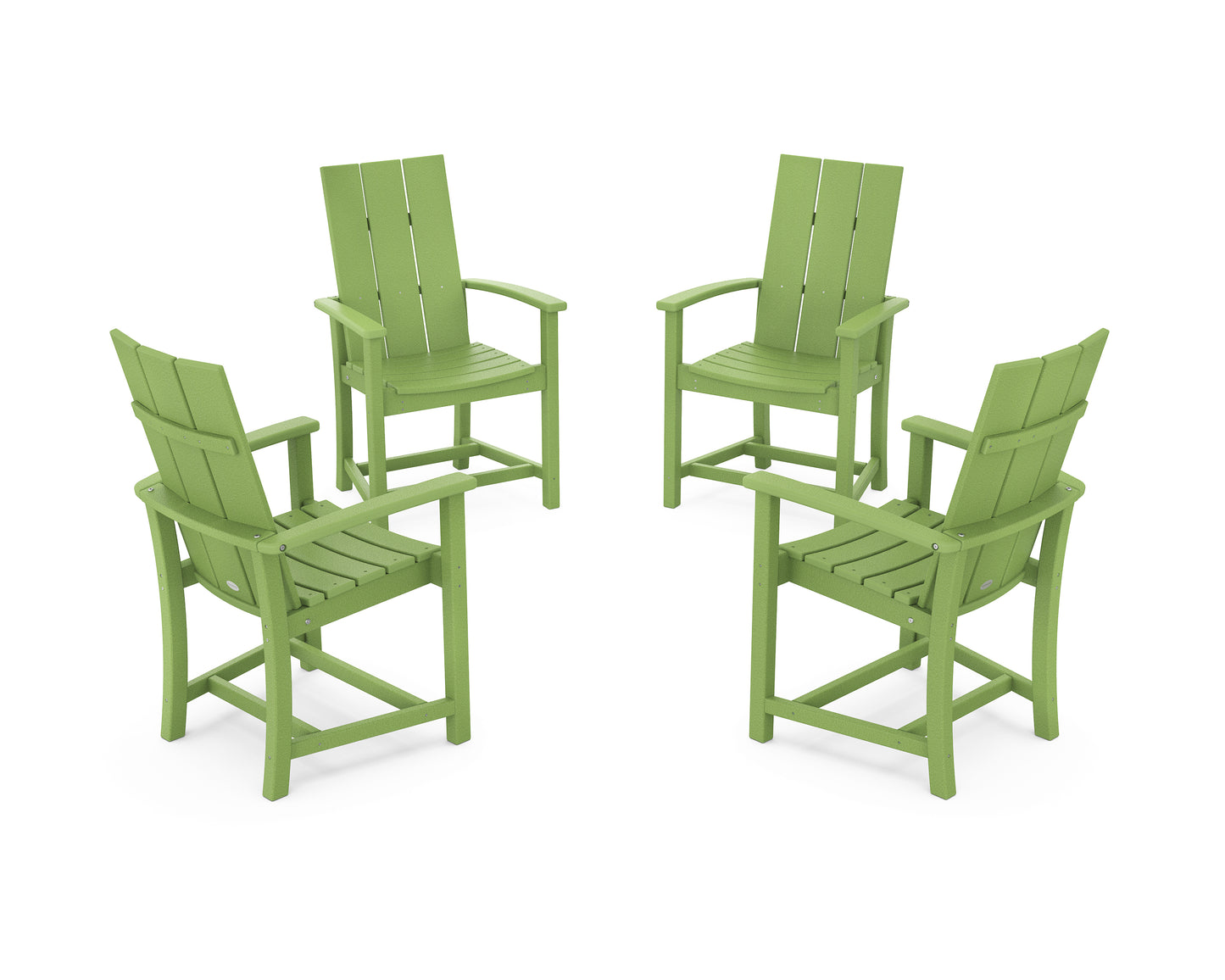 Modern 4-Piece Upright Adirondack Conversation Set