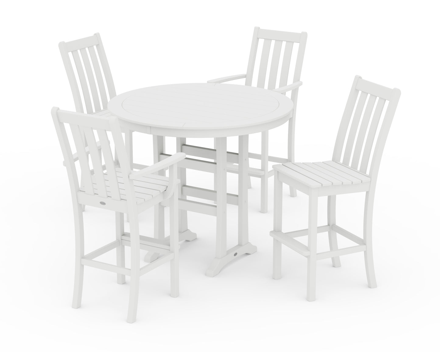 Vineyard 5-Piece Nautical Trestle Bar Set