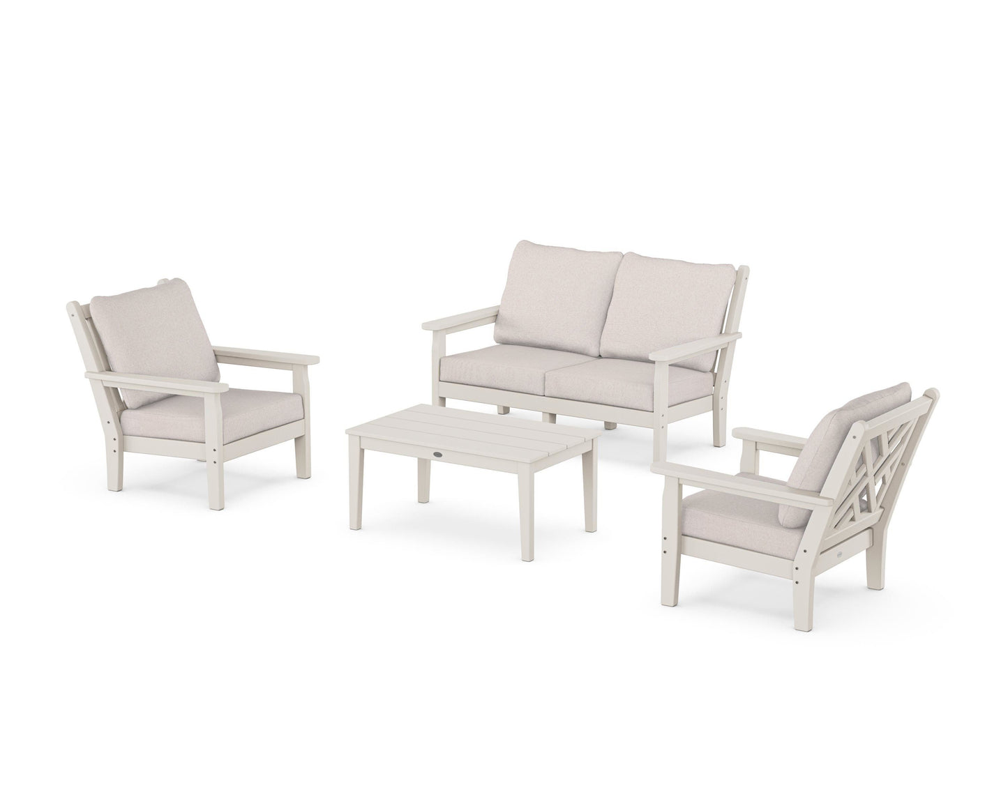 Chippendale 4-Piece Deep Seating Set with Loveseat