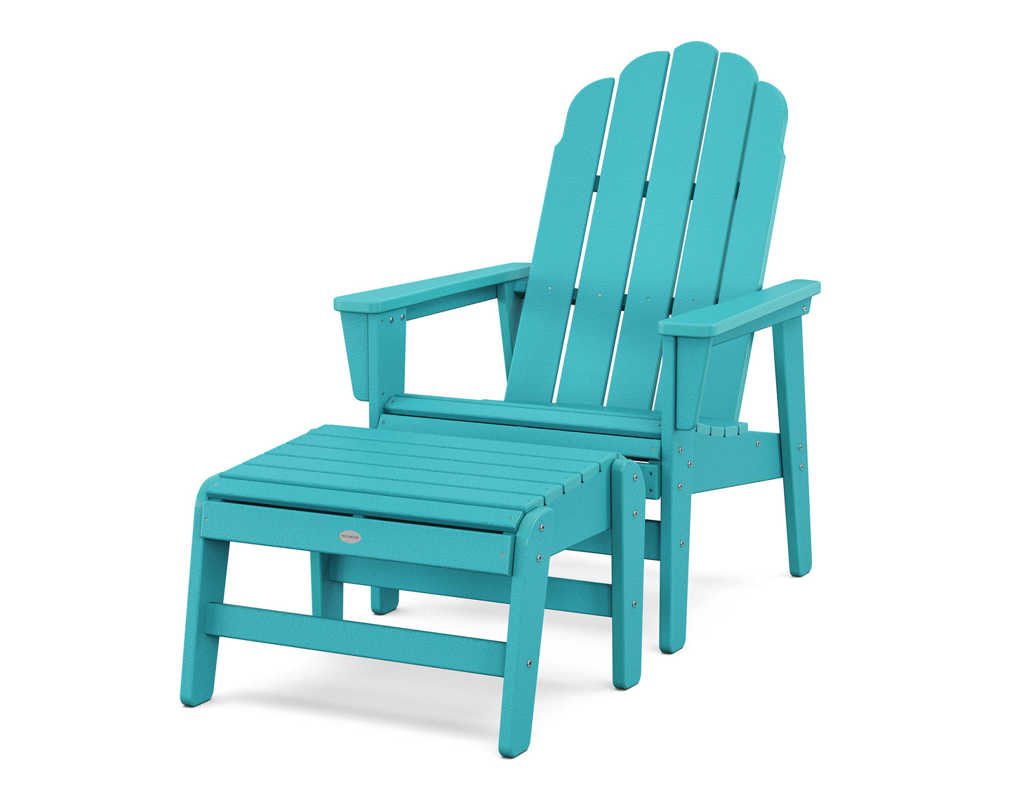 Vineyard Grand Upright Adirondack Chair with Ottoman