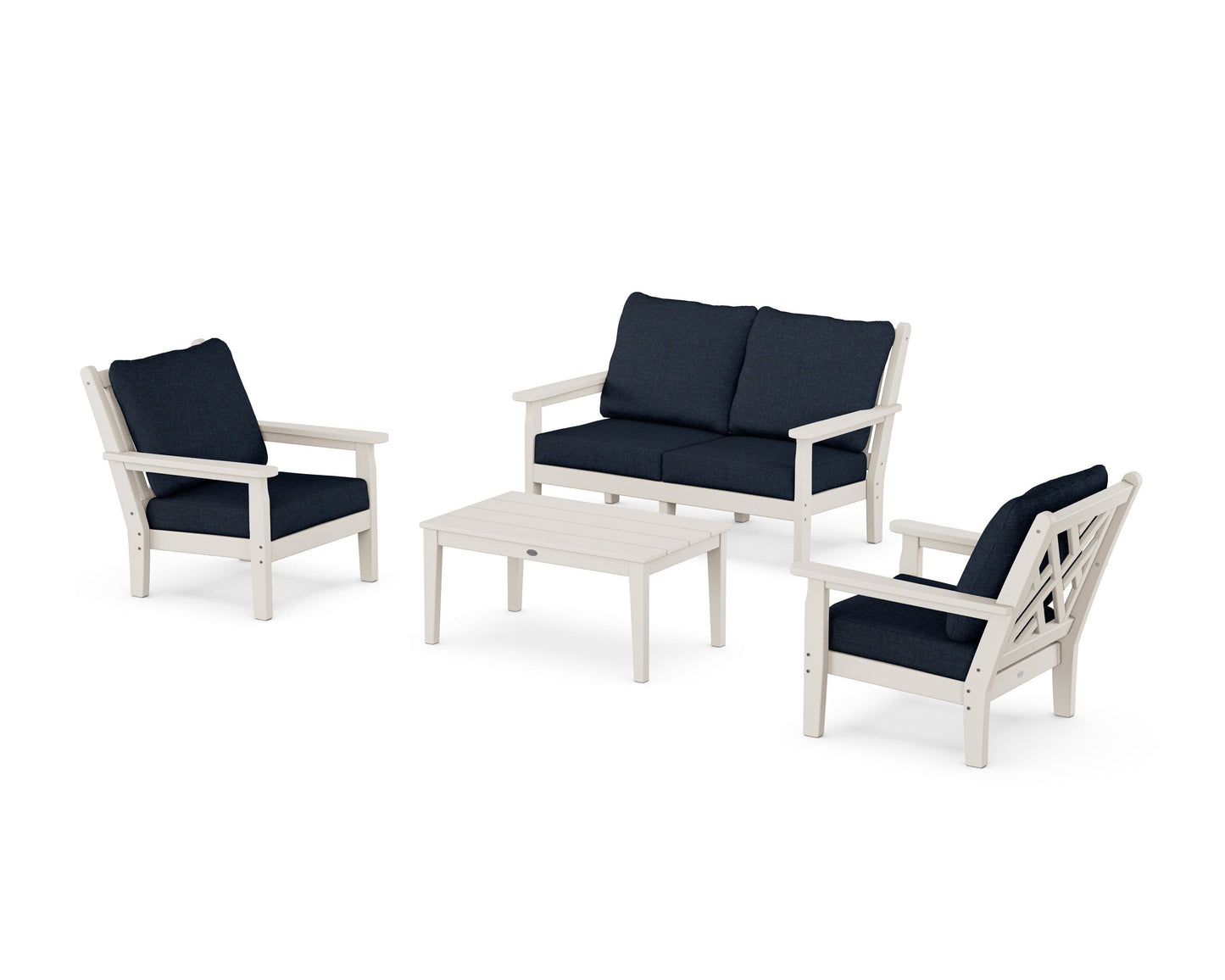 Chippendale 4-Piece Deep Seating Set with Loveseat