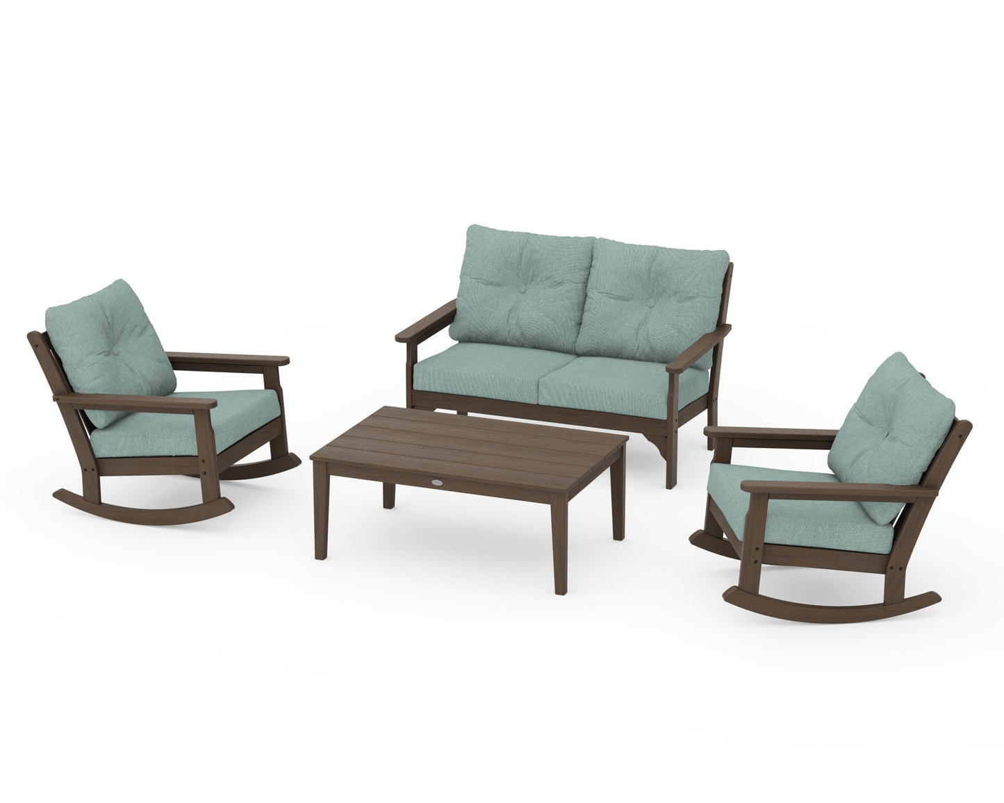Vineyard 4-Piece Deep Seating Rocking Chair Set