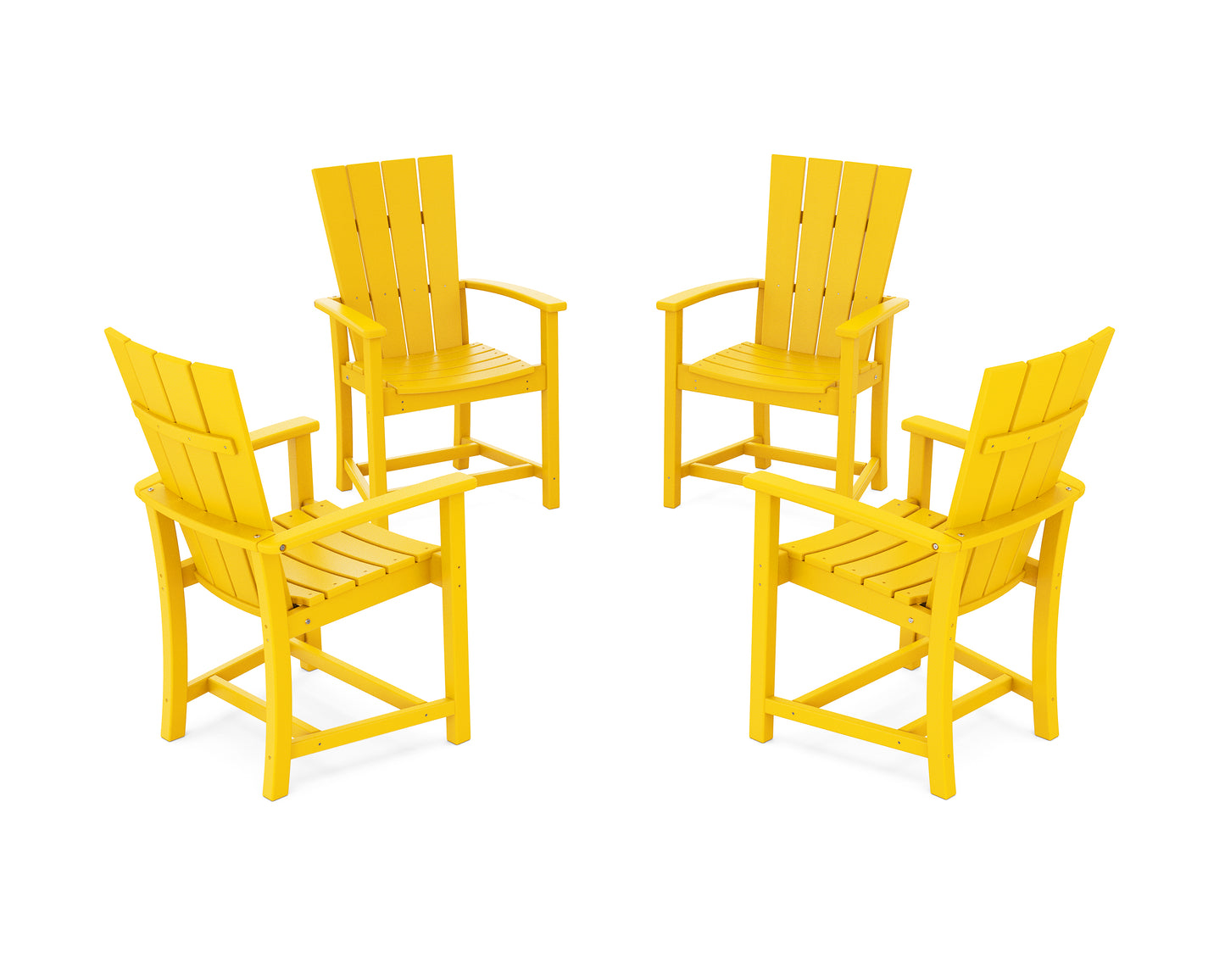 Quattro 4-Piece Upright Adirondack Conversation Set
