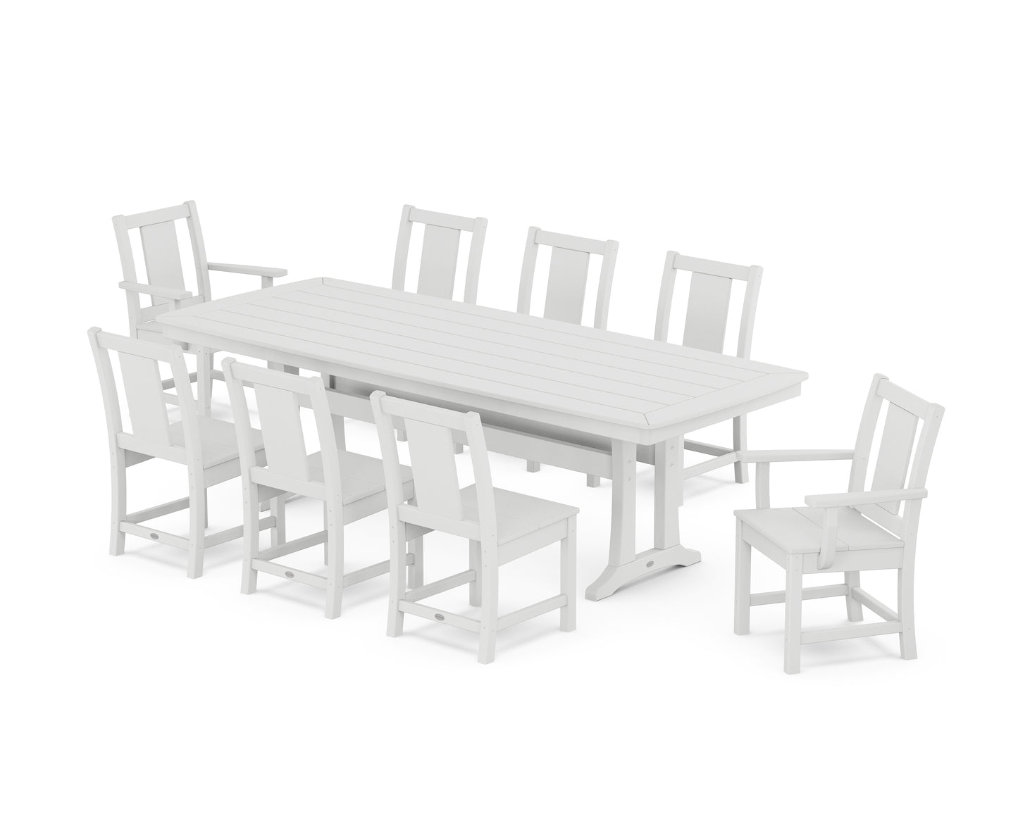 Prairie 9-Piece Dining Set with Trestle Legs