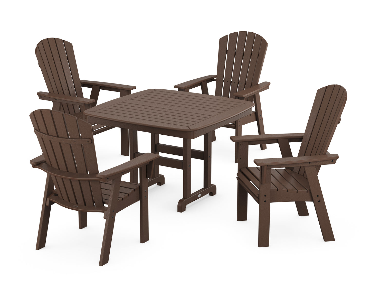 Nautical Curveback Adirondack 5-Piece Dining Set