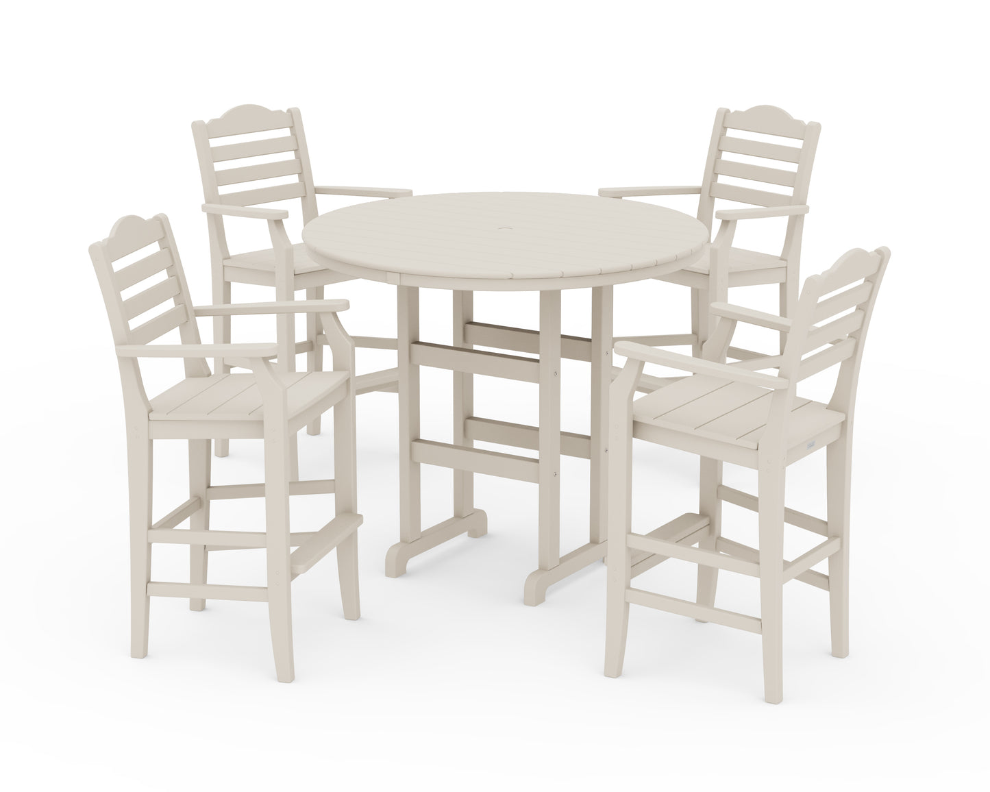 Savannah 5-Piece Round Farmhouse Bar Set