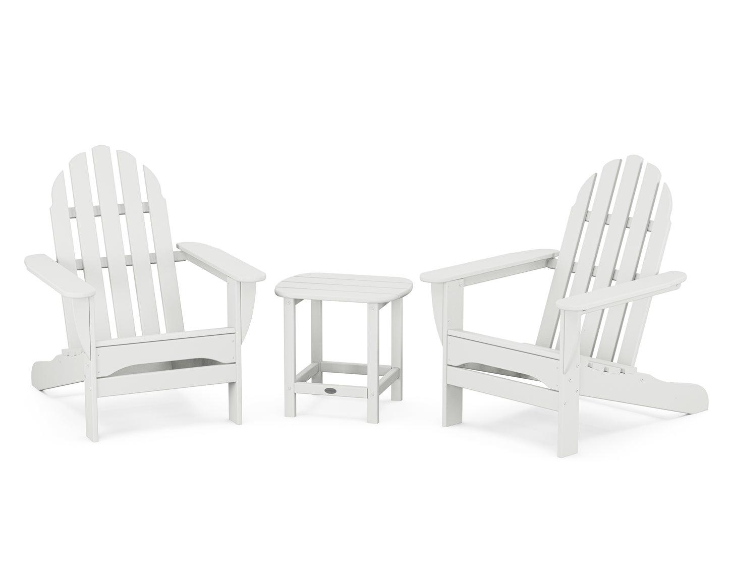 Classic Adirondack 3-Piece Set with South Beach 18" Side Table