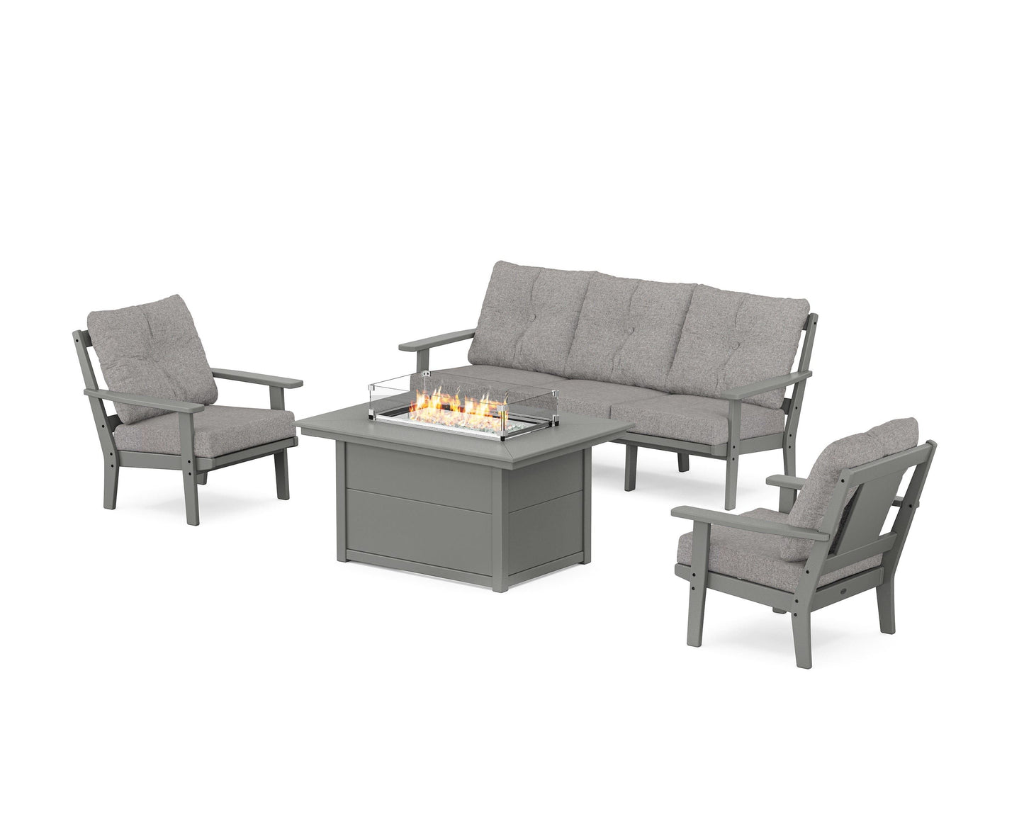 Prairie Deep Seating Fire Pit Table Set
