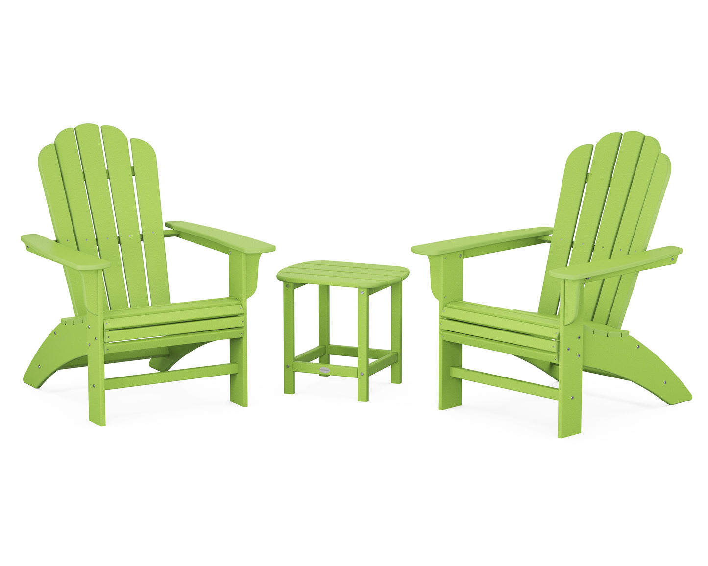 Cottage Curveback Adirondack Chair 3-Piece Set