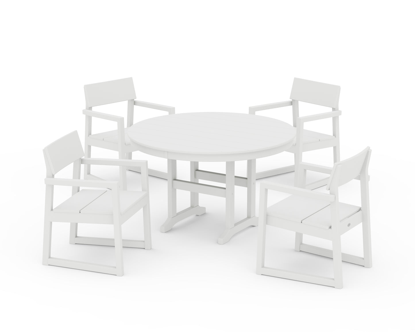 EDGE 5-Piece Round Farmhouse Dining Set