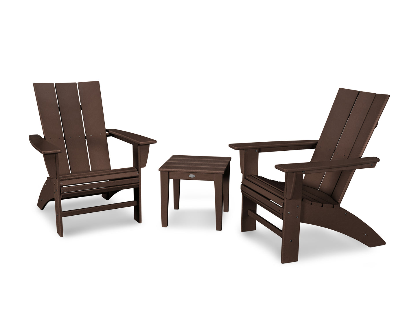 Modern 3-Piece Curveback Adirondack Set