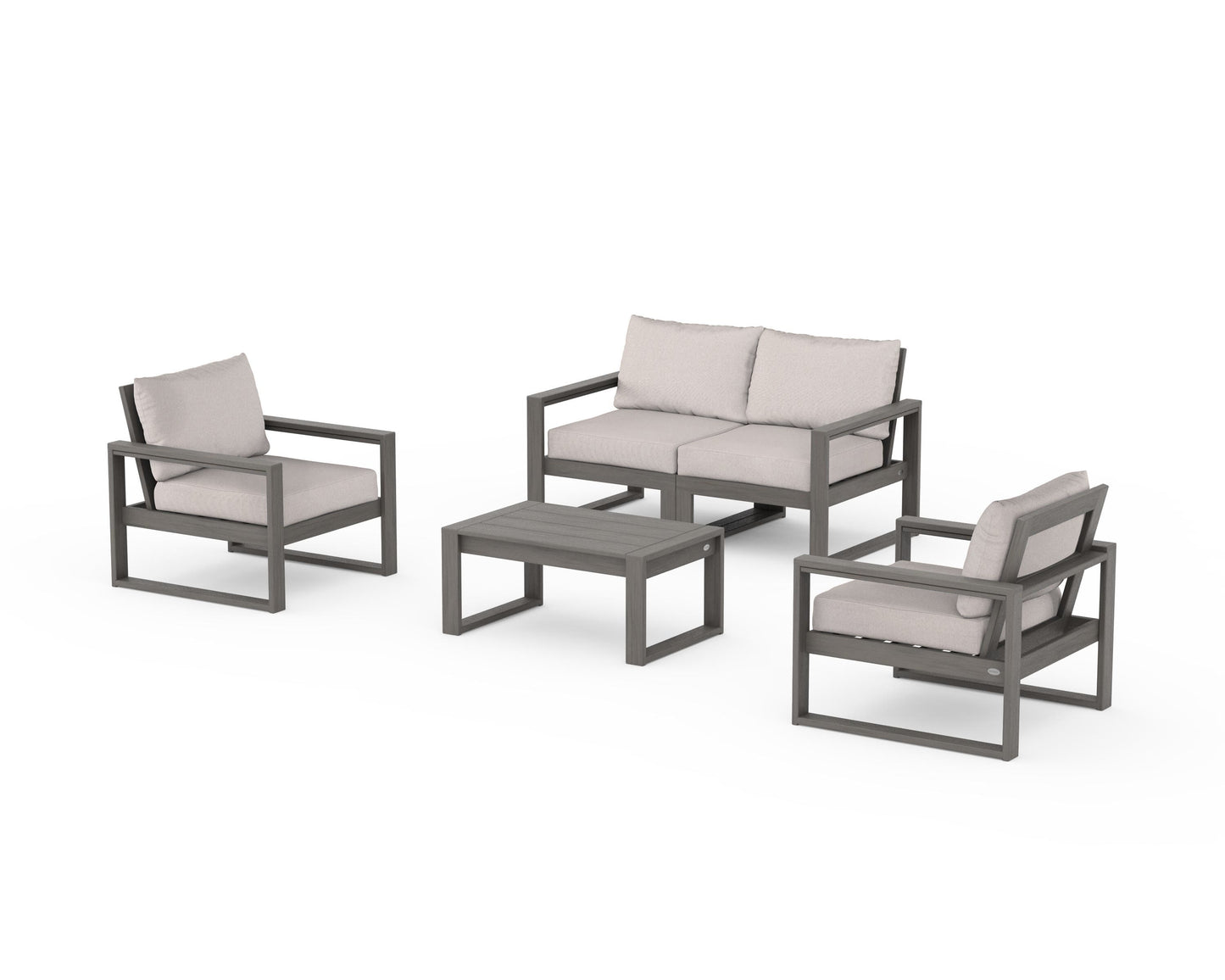 EDGE Sectional 4-Piece Deep Seating Set with Loveseat