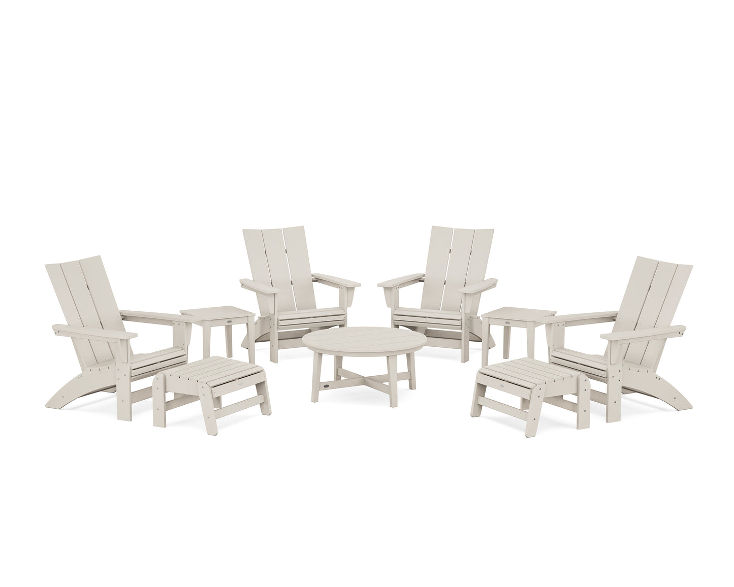 Modern Grand Adirondack 9-Piece Conversation Set