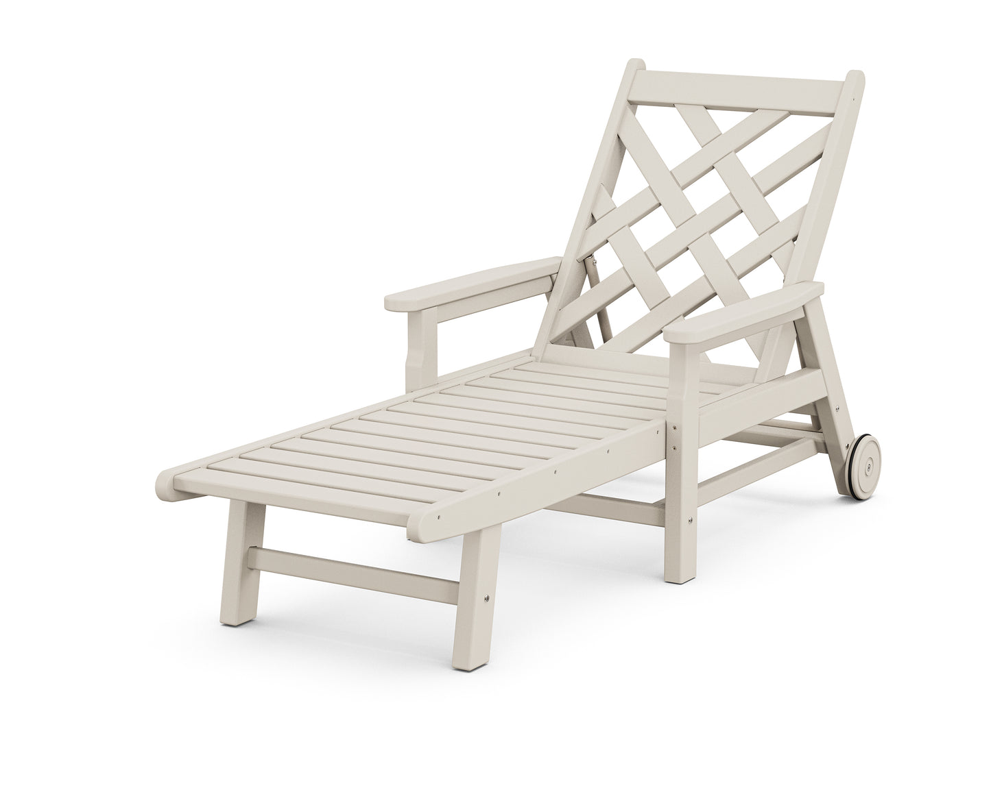 Wovendale Chaise with Arms and Wheels