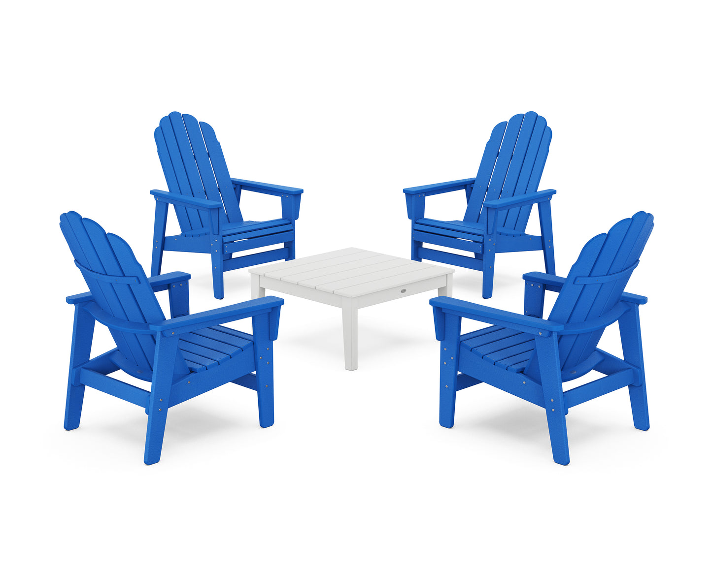 5-Piece Vineyard Grand Upright Adirondack Chair Conversation Group