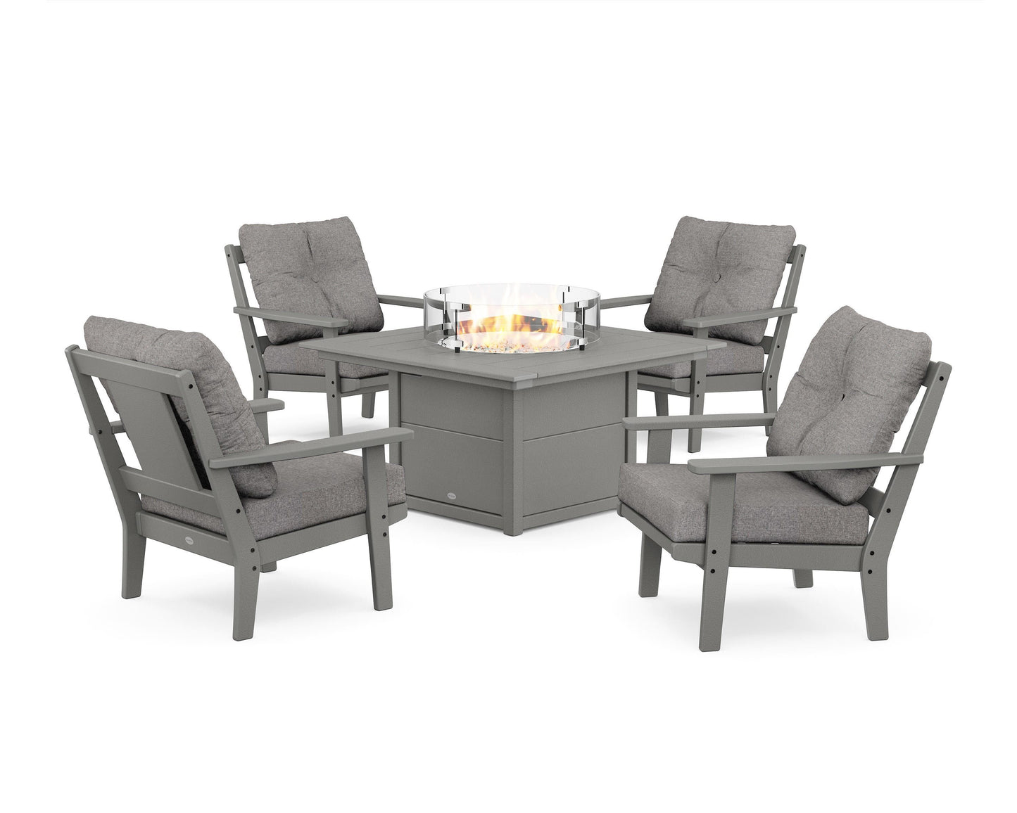 Prairie 5-Piece Deep Seating Set with Fire Pit Table