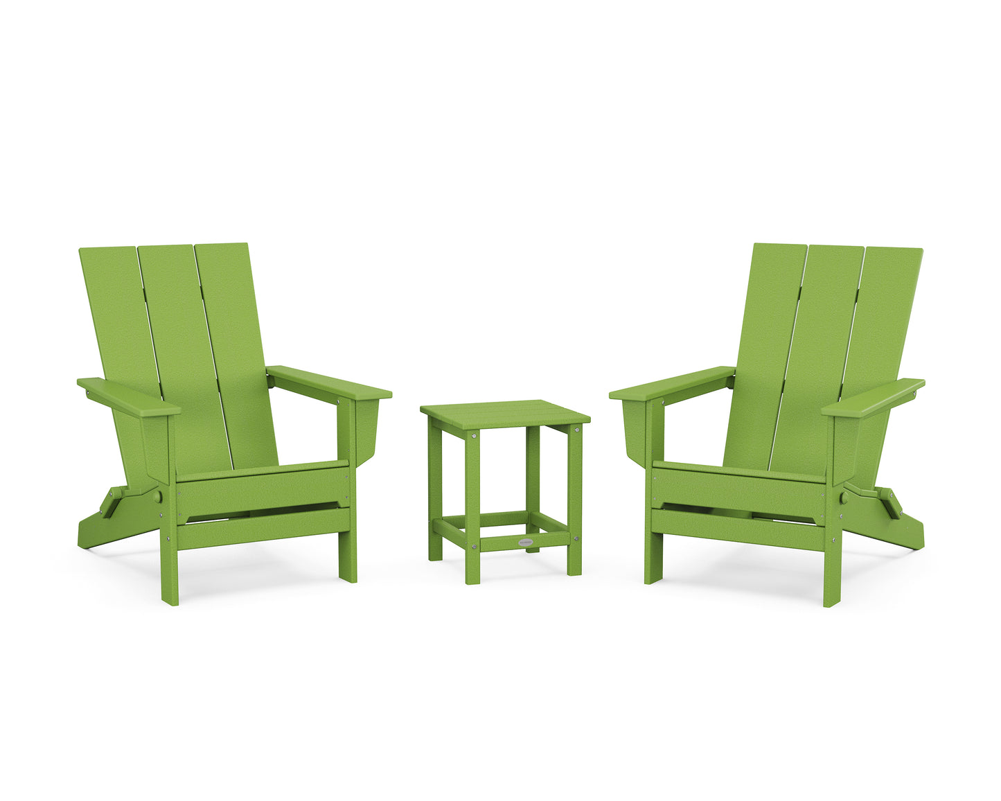 3-Piece Modern Studio Folding Adirondack Set