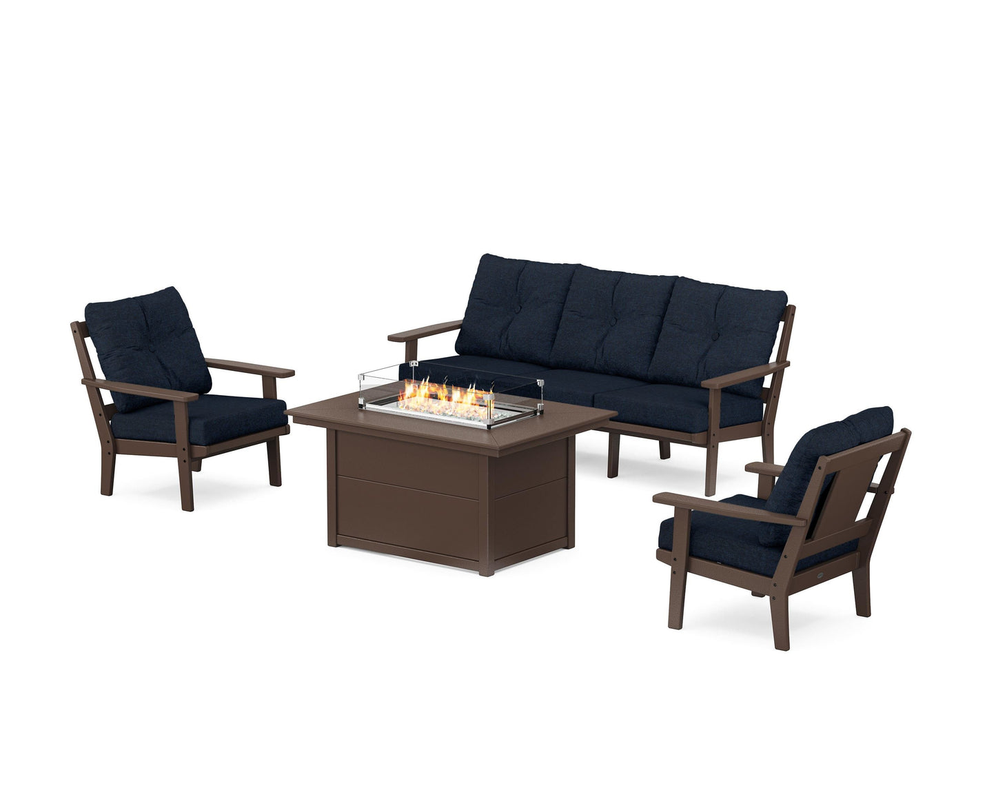 Prairie Deep Seating Fire Pit Table Set