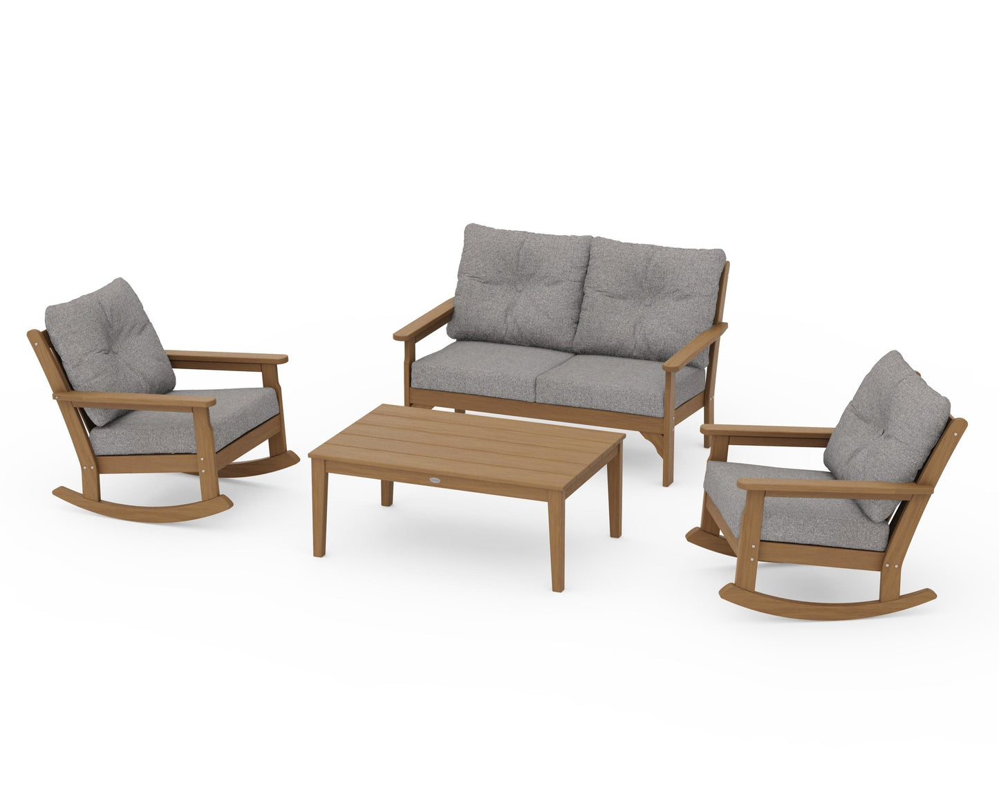 Vineyard 4-Piece Deep Seating Rocking Chair Set