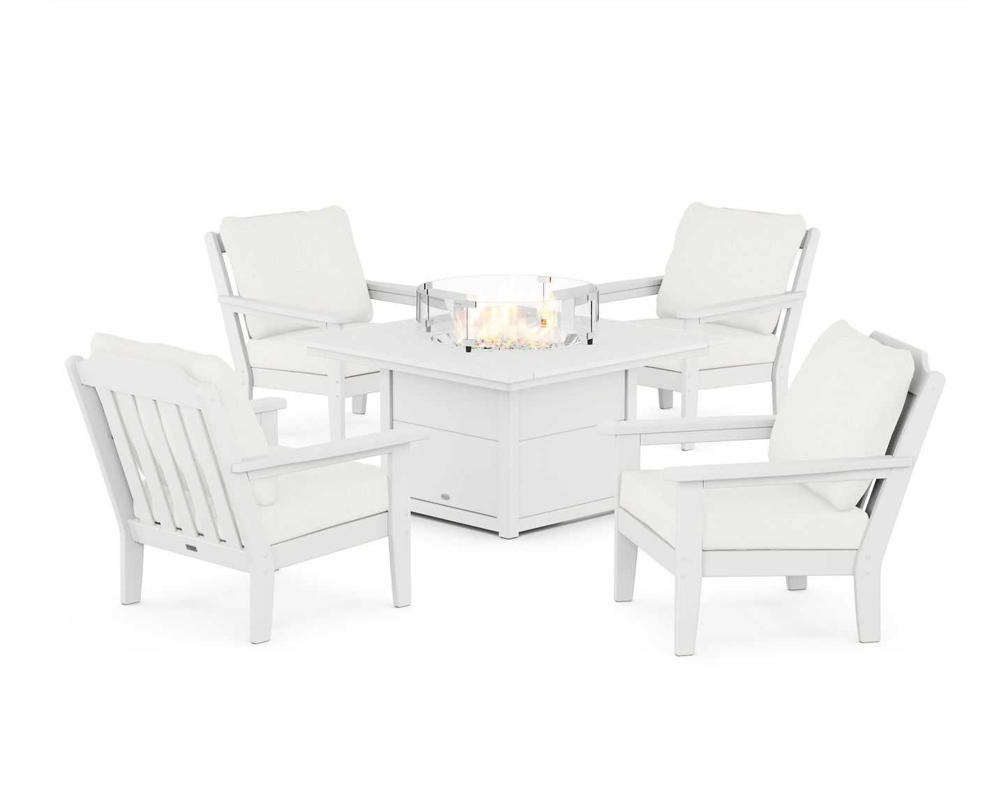 Cottage 5-Piece Deep Seating Set with Fire Pit Table