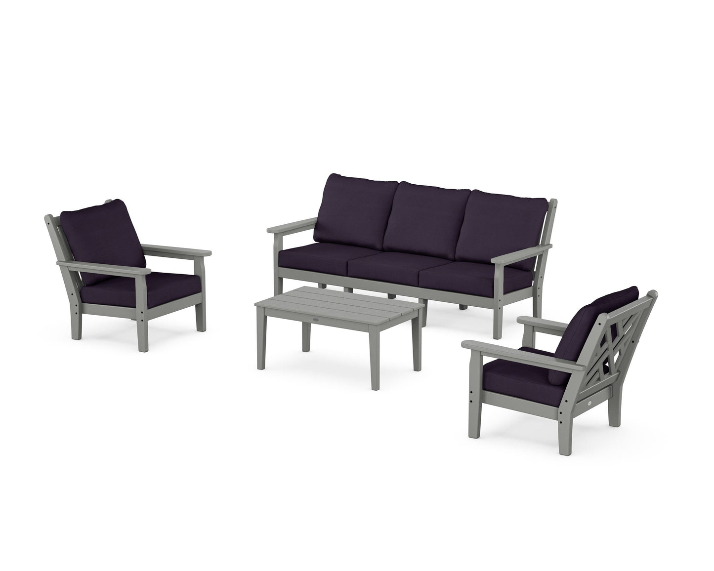 Chippendale 4-Piece Deep Seating Set with Sofa